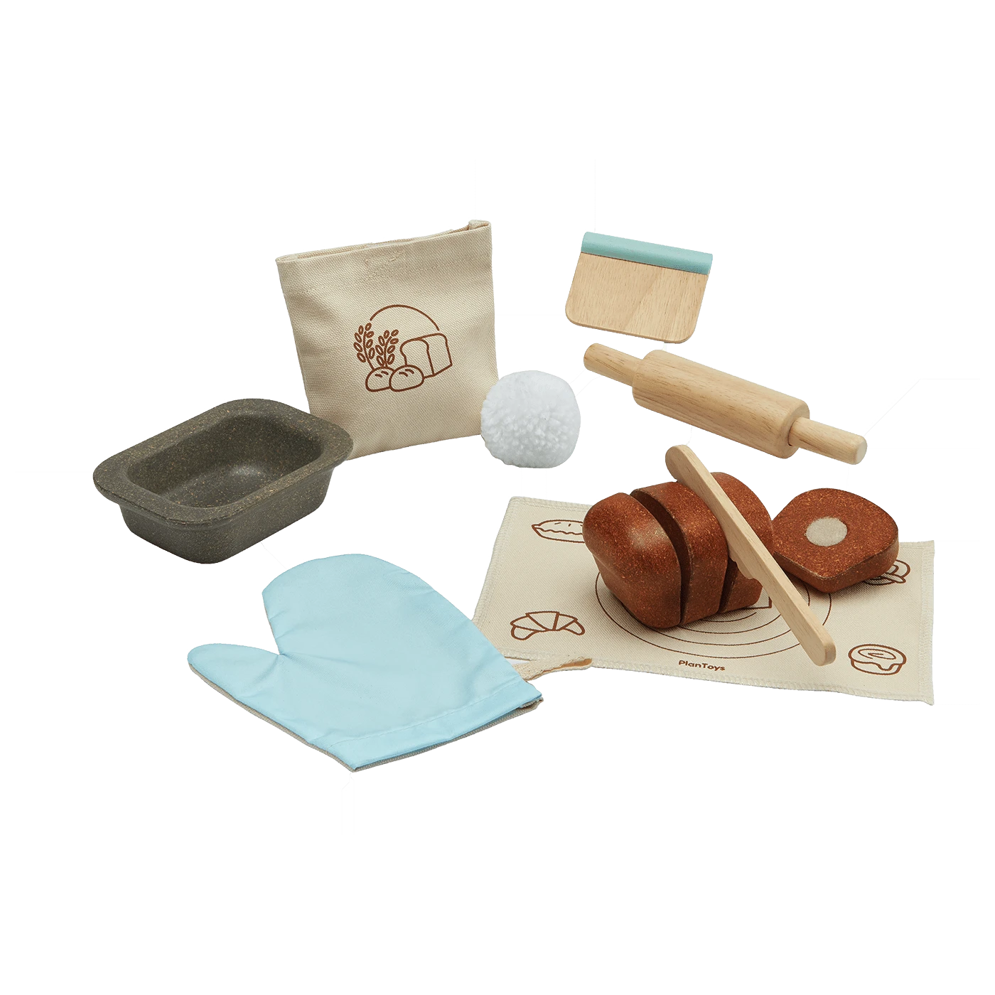 Plan Toys Bread Loaf Set 3 Plan Toys Bread Loaf Set