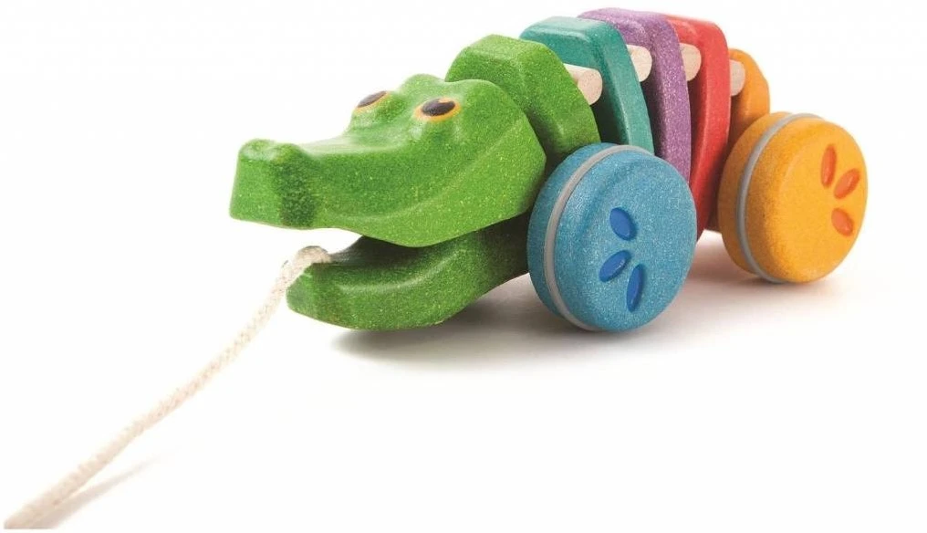 Plan Toys PlanToys Pull-along Rainbow Alligator 3 Plan Toys PlanToys Pull-along Rainbow Alligator